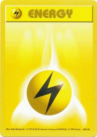 Lightning Energy (100/102) [Conjunto básico (Shadowless)] 