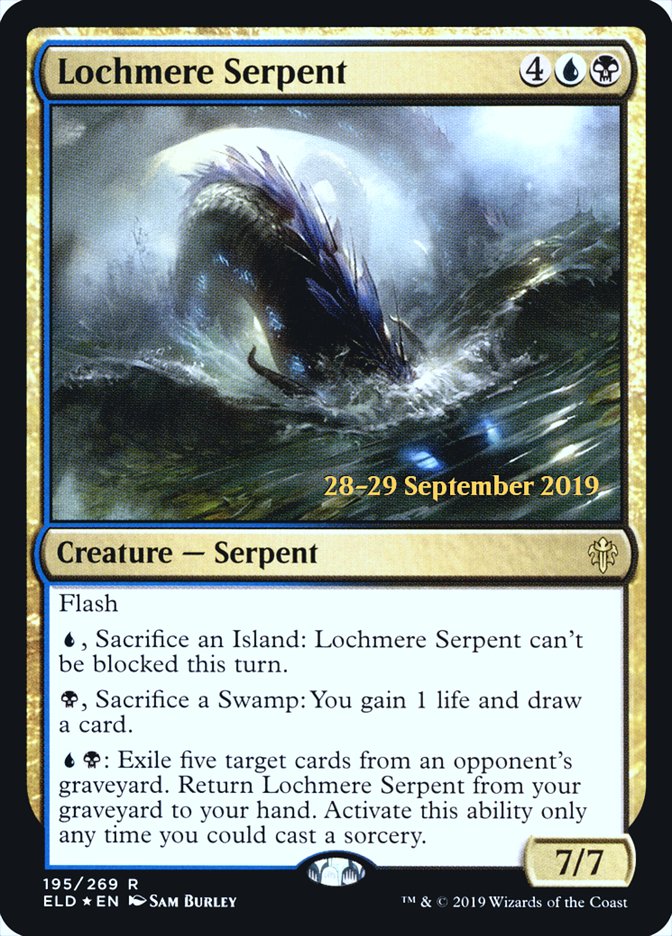 Lochmere Serpent [Promociones preliminares de Throne of Eldraine] 