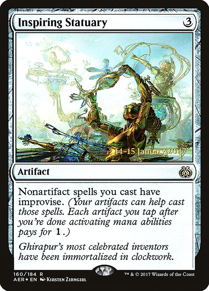 Inspiring Statuary  (Prerelease) [Aether Revolt Prerelease Promos]