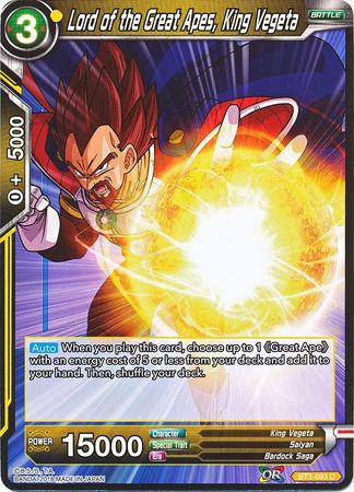 Lord of the Great Apes, King Vegeta [BT3-093]