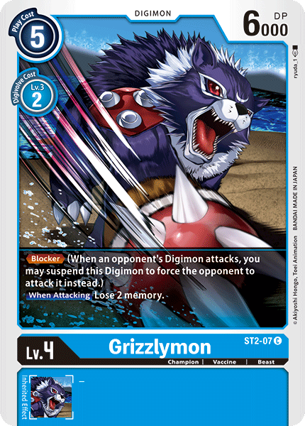 Grizzlymon [ST2-07] [Cocytus Bleu] 