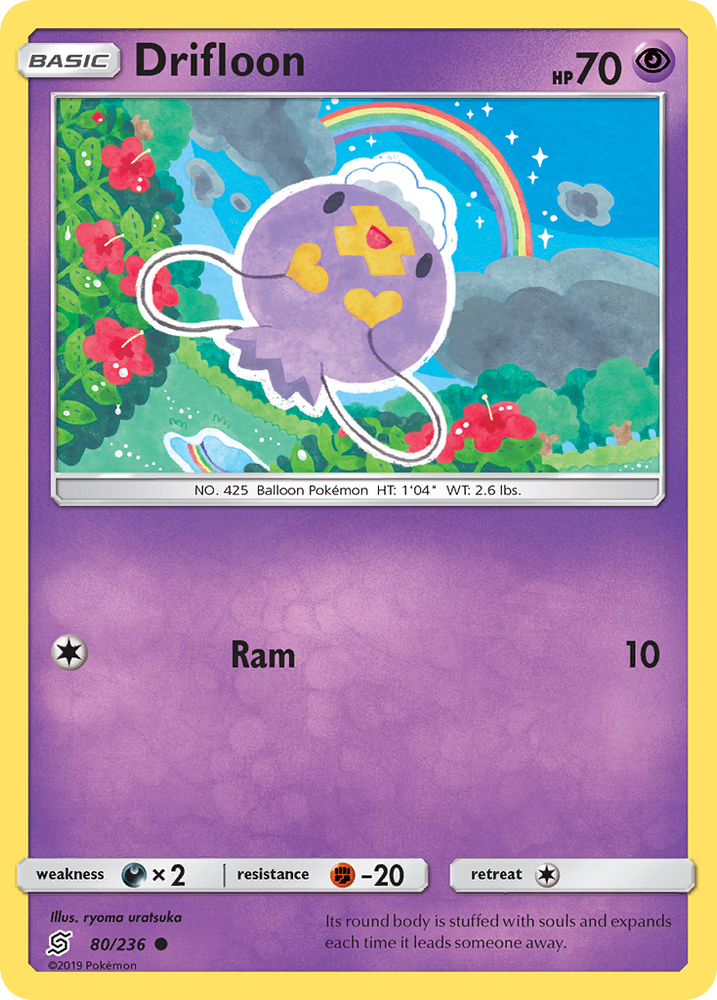 Drifloon (80/236) [Sun & Moon: Unified Minds] (Glossy Misprint)