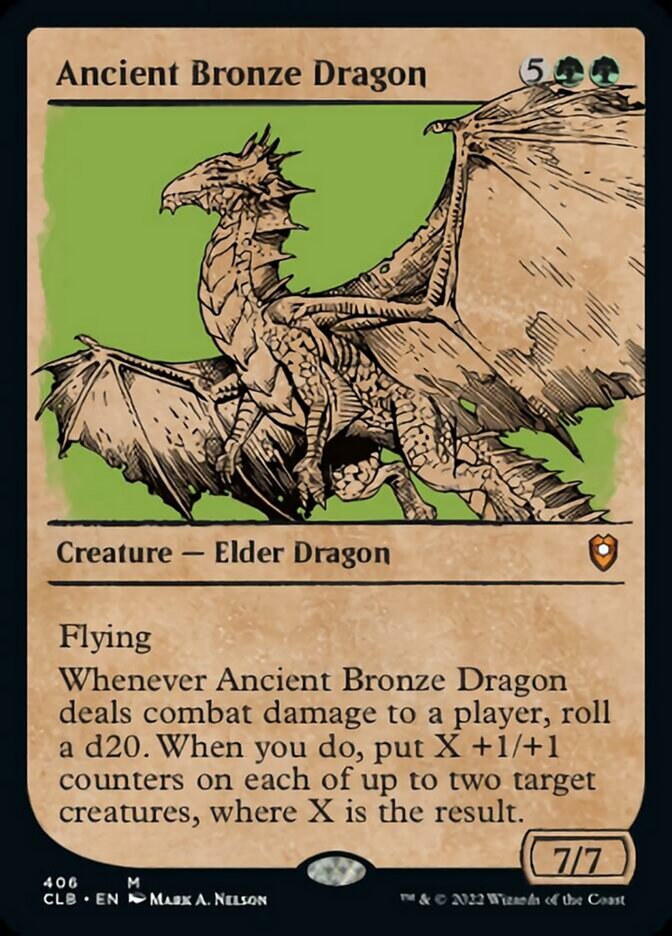 Dragón de bronce antiguo (escaparate) [Commander Legends: Battle for Baldur's Gate] 