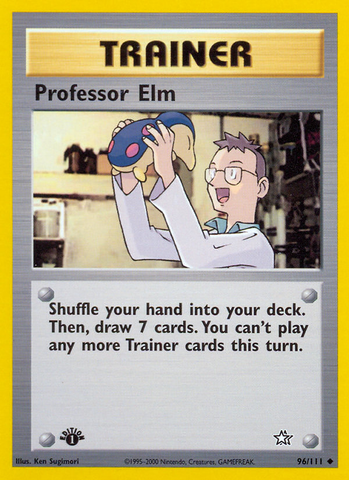 Professeur Elm (96/111) [Neo Genesis 1ère édition] 