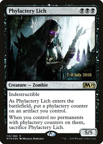 Phylactery Lich  (Prerelease) [Core Set 2019 Prerelease Promos]