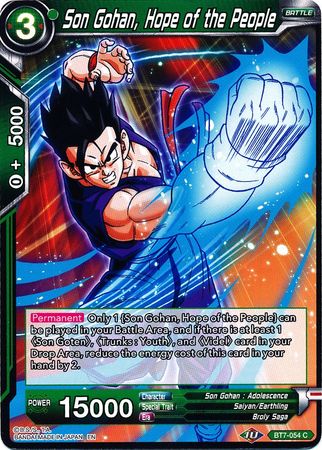 Son Gohan, Hope of the People [BT7-054]