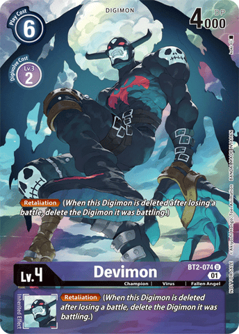 Devimon [BT2-074] (arte alternativo) [Release Booster Ver.1.0] 