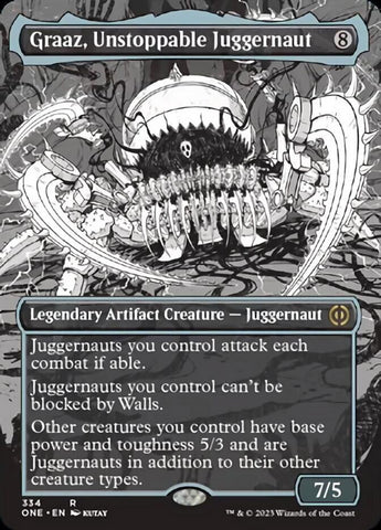 Graaz, Unstoppable Juggernaut (Borderless Manga) [Phyrexia: All Will Be One]