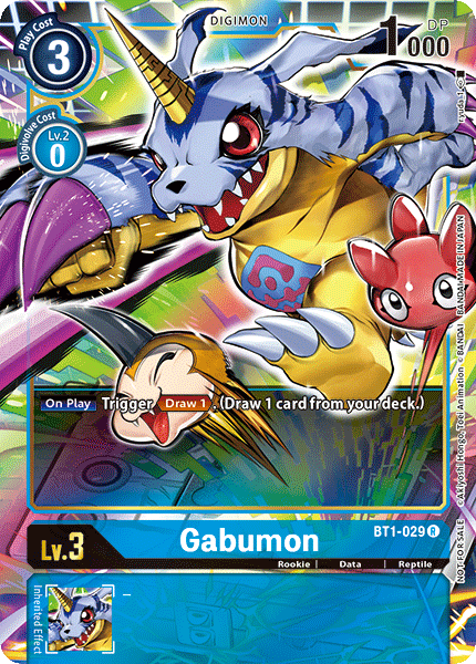 Gabumon [BT1-029] (Arte alternativo) [Lanzamiento especial Booster Ver.1.0] 