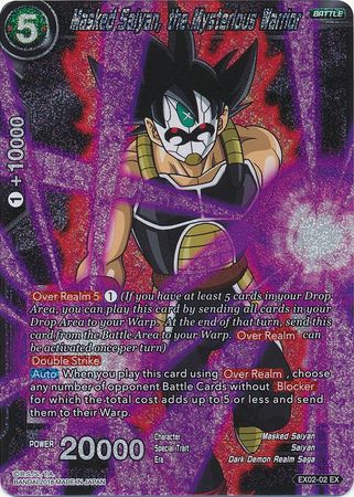 Masked Saiyan, the Mysterious Warrior (Foil) (EX02-02) [Dark Demon's Villains]