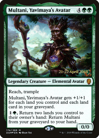 Multani, Yavimaya's Avatar  (Prerelease) [Dominaria Prerelease Promos]