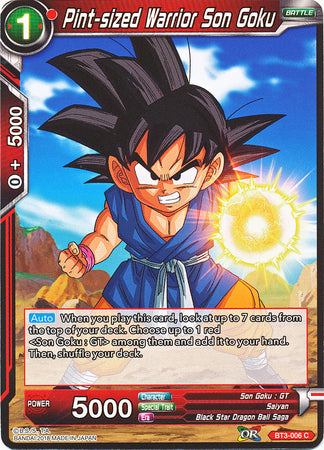 Pint-sized Warrior Son Goku [BT3-006]