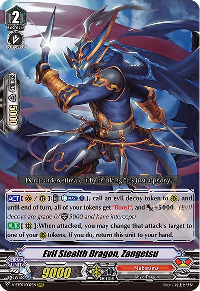 Evil Stealth Dragon, Zangetsu (V-BT07/009EN) [Infinideity Cradle]