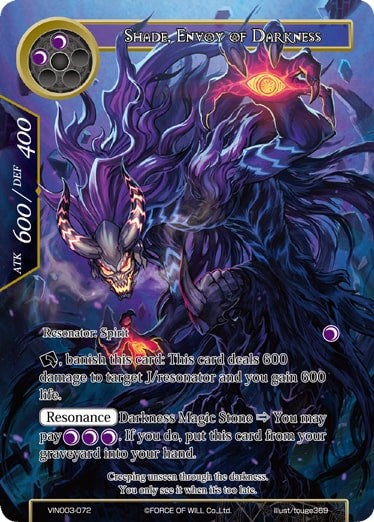 Shade, Envoy of Darkness (VIN003-072) [Vingolf 3: Ruler All Stars]