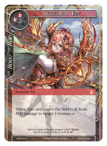 Fire Bow Elf (WOM-027) [Winds of the Ominous Moon]