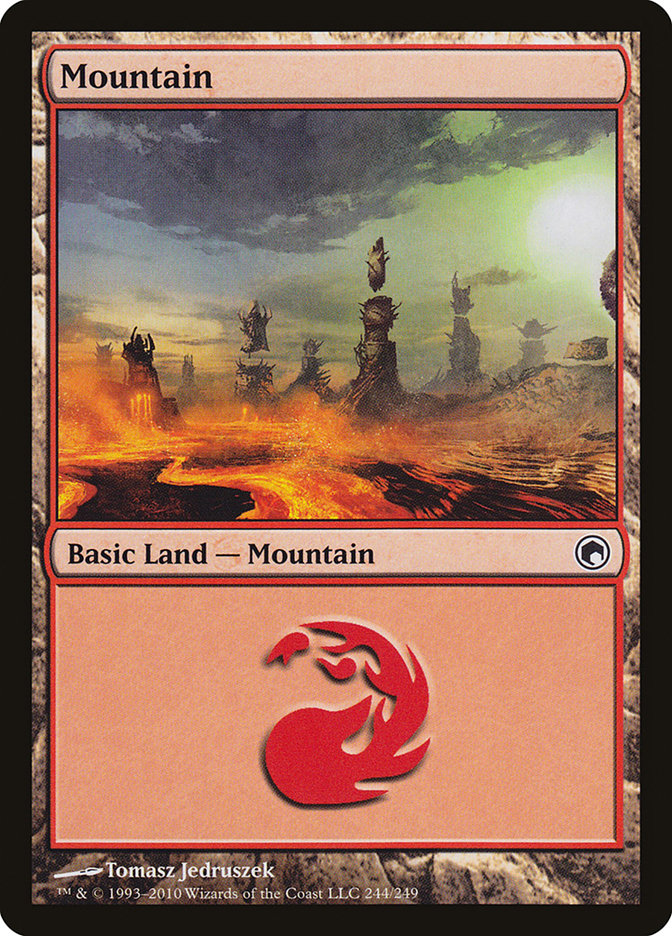 Mountain (#244) [Scars of Mirrodin]