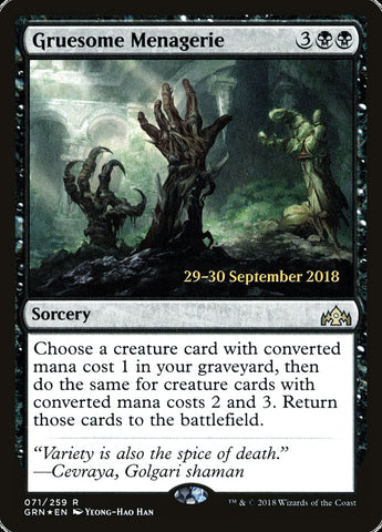 Gruesome Menagerie  (Prerelease) [Guilds of Ravnica Prerelease Promos]