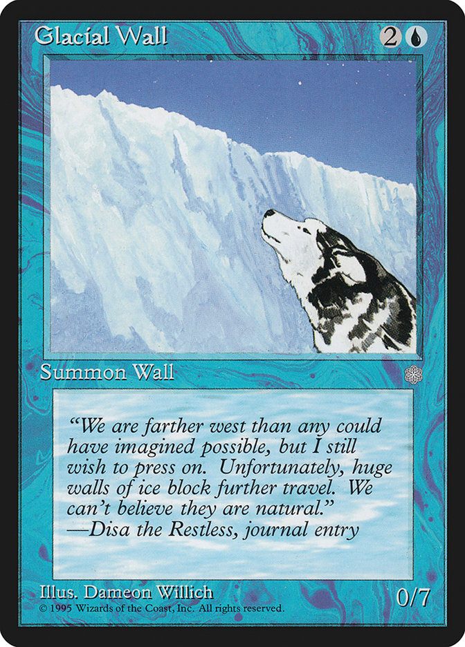 Mur glaciaire [âge de glace] 