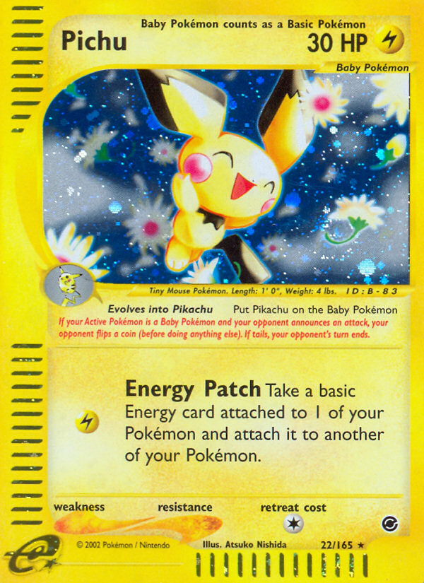 Pichu (22/165) [Expédition : Ensemble de base] 