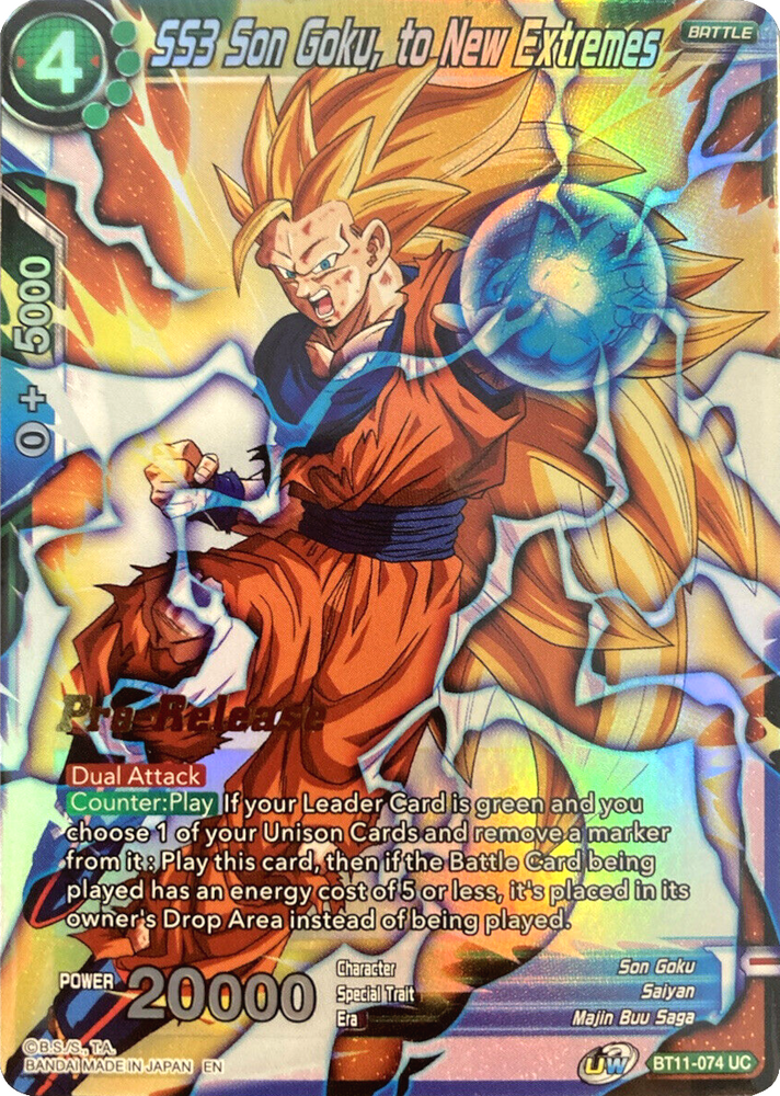 SS3 Son Goku, to New Extremes (BT11-074) [Promos preliminares de Vermilion Bloodline] 