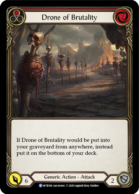 Drone of Brutality (Red) [U-WTR164] Unlimited Rainbow Foil