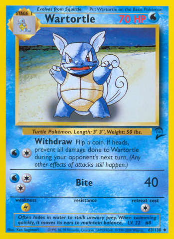 Wartortle (63/130) [Conjunto básico 2] 