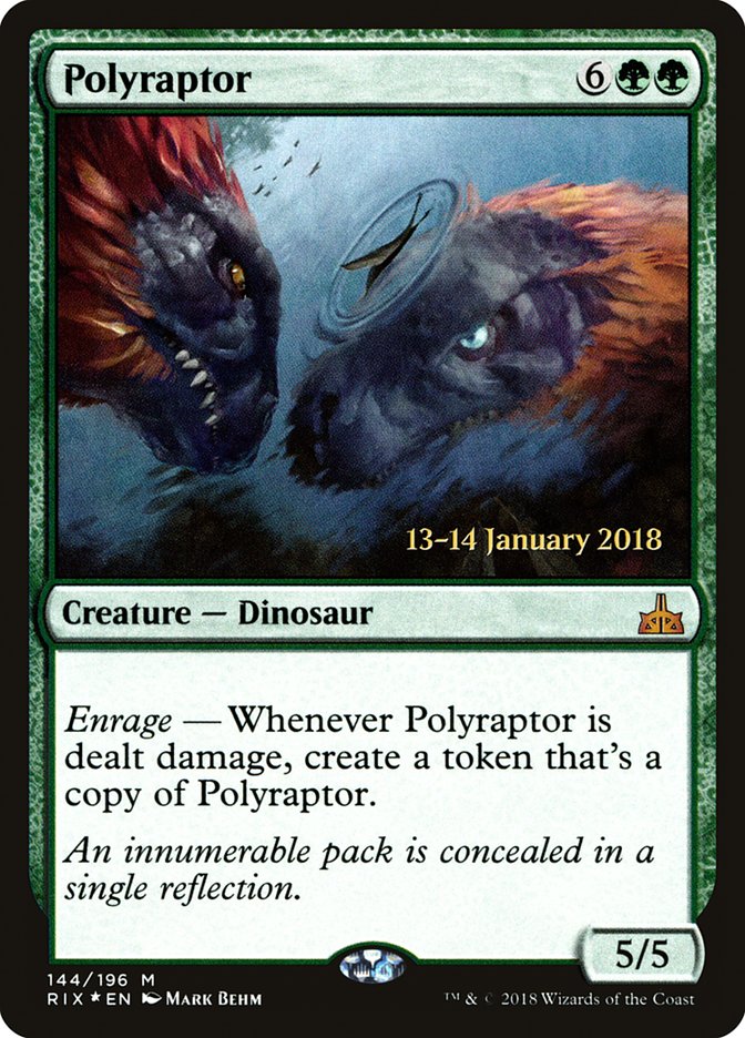 Polyraptor (Prerelease) [Rivals of Ixalan Prerelease Promos]