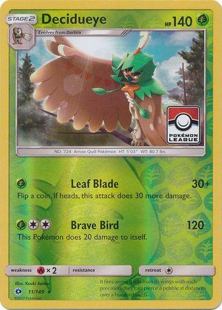 Decidueye (11/149) (League Promo) [Sun & Moon: Base Set]