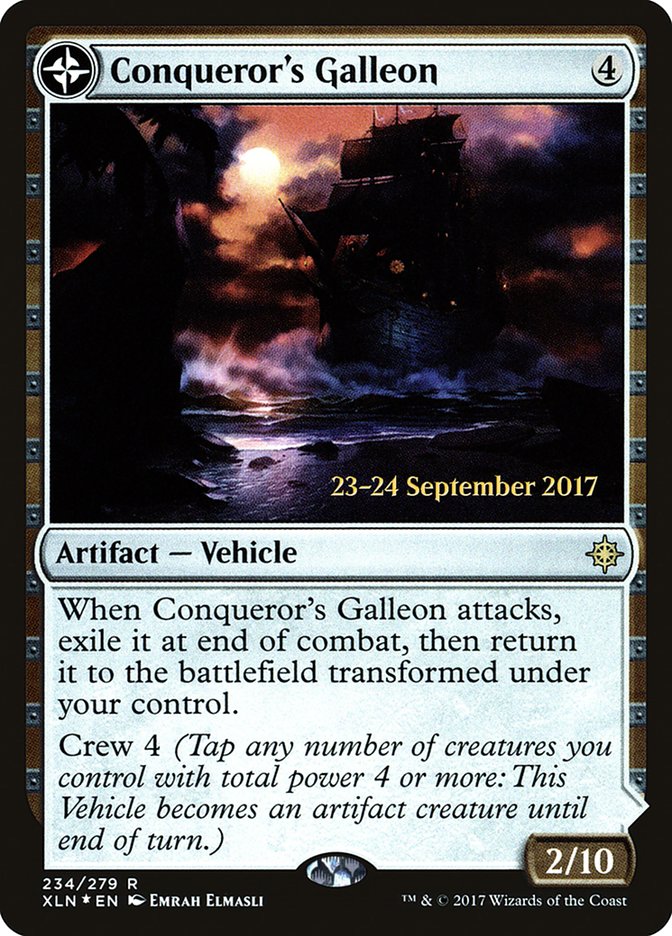 Conqueror's Galleon // Conqueror's Foothold  (Prerelease) [Ixalan Prerelease Promos]