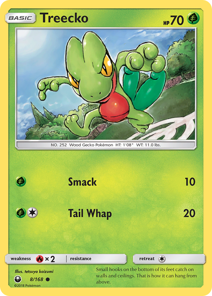 Treecko (8/168) [Soleil et Lune : Tempête céleste] 