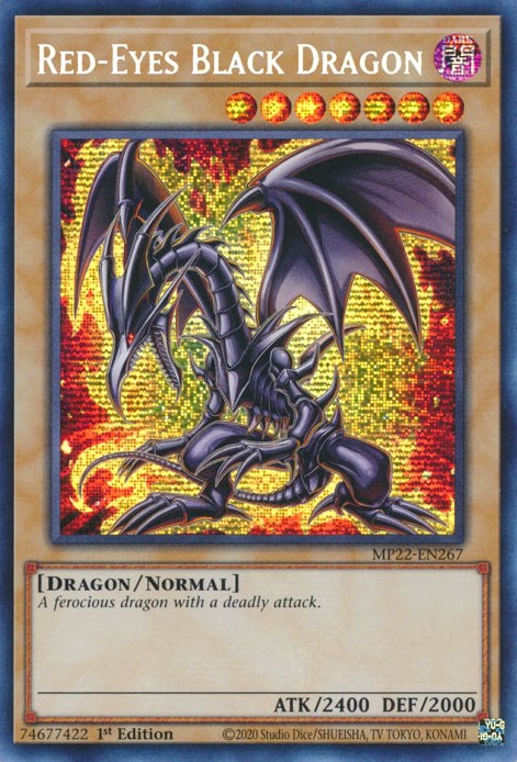 Dragon Noir aux Yeux Rouges [MP22-EN267] Prismatic Secret Rare 