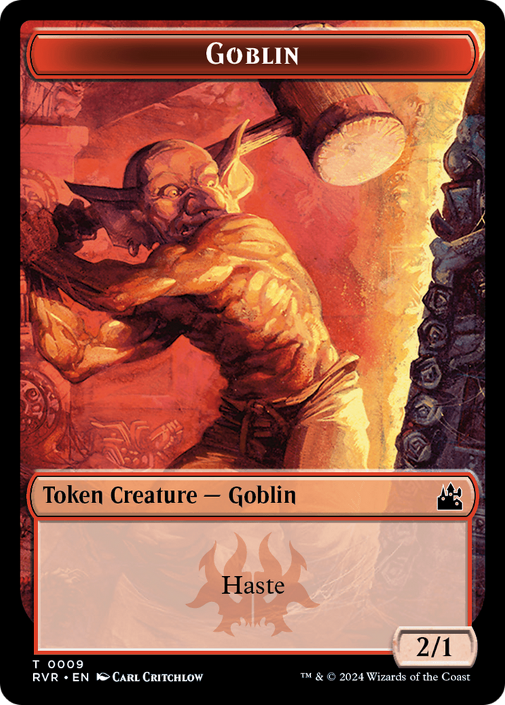 Bird // Goblin (0009) Double-Sided Token [Ravnica Remastered Tokens]