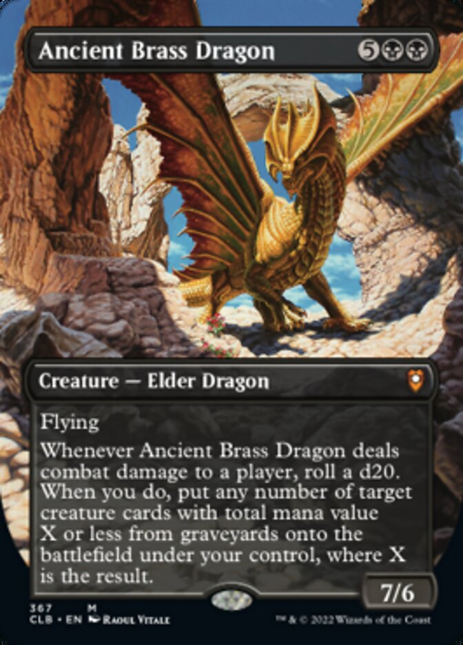 Dragon en laiton antique (art alternatif sans frontières) [Commander Legends: Battle for Baldur's Gate] 