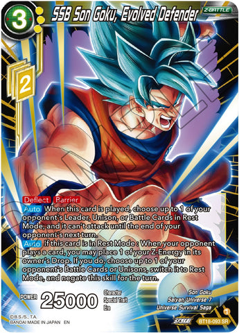 SSB Son Goku, Evolved Defender (BT18-093) [Dawn of the Z-Legends]