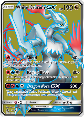 Kyurem GX blanco (SM141) [Sol y Luna: Black Star Promos]