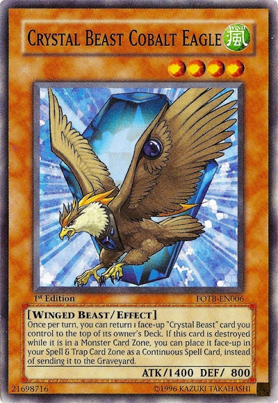 Crystal Beast Cobalt Eagle [FOTB-EN006] Commun 