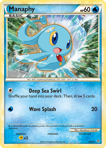 Manaphy (3/95) [HeartGold &amp; SoulSilver: Unleashed] 