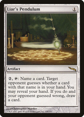 Pendule du menteur [Mirrodin] 