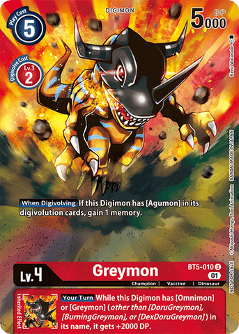 Greymon [BT5-010] (Premier Event) [Bataille d'Omni Promos] 