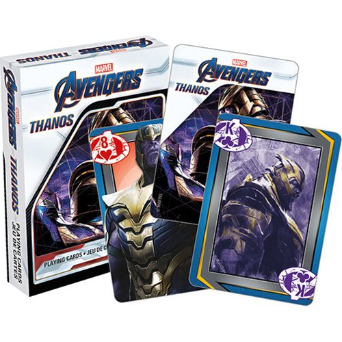 Vengadores jugando a las cartas- Thanos