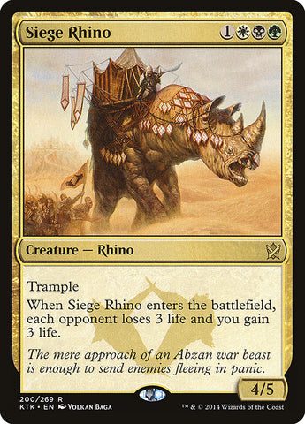 Rhinocéros de siège [Khans de Tarkir] 