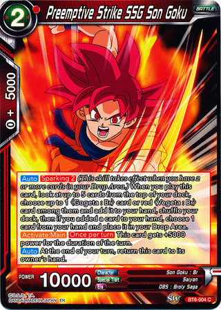 Ataque preventivo SSG Son Goku [BT6-004] 
