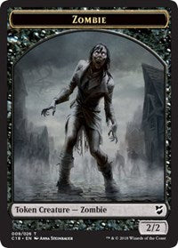 Zombi // Token de doble cara de cambiaformas [Tokens de Commander 2018] 