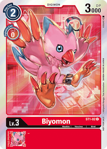 Biyomon [ST1-02] (Paquete de eventos) [Baraja de inicio: Gaia Red Promos] 