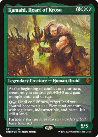 Kamahl, Heart of Krosa [Commander Legends Etched]