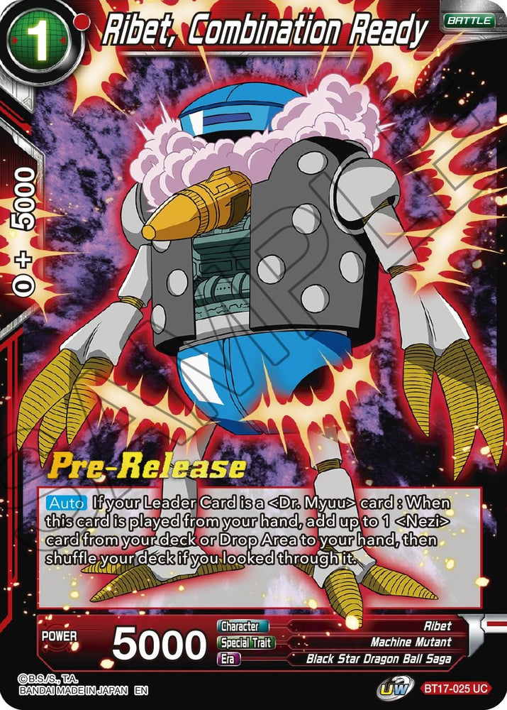 Ribet, Combination Ready (BT17-025) [Promociones de presentación de Ultimate Squad] 