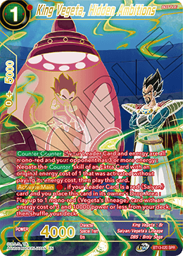 King Vegeta, Hidden Ambitions (Special Rare) [BT13-020]