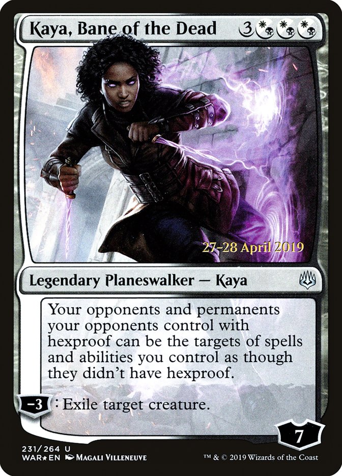 Kaya, Bane of the Dead  [War of the Spark Prerelease Promos]