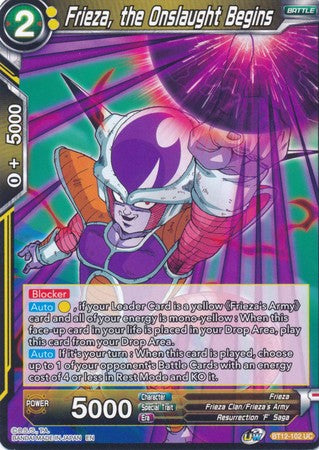 Frieza, the Onslaught Begins [BT12-102]