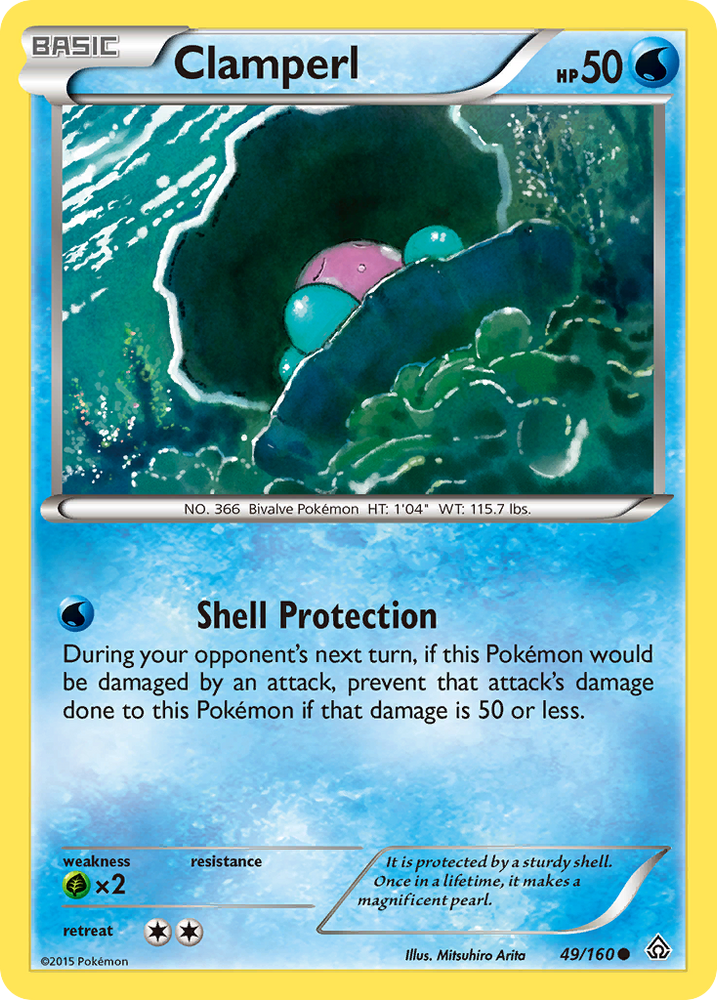 Clamperl (49/160) [XY : Primal Clash] 